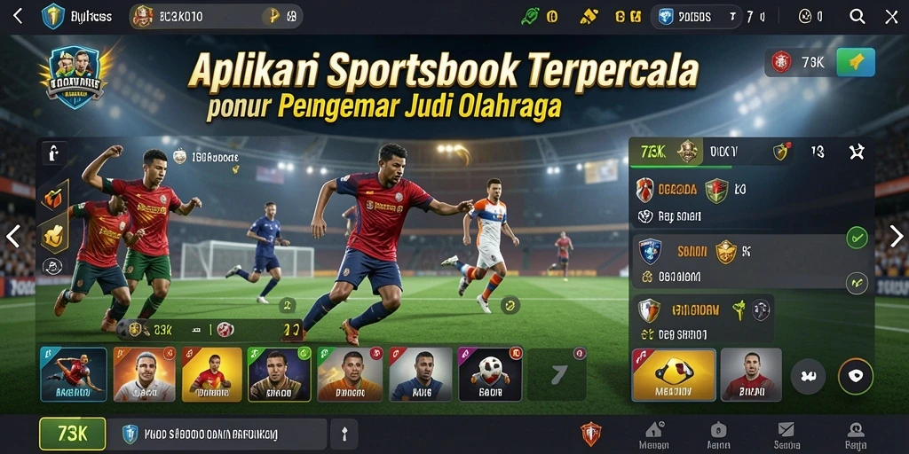 Tampilan antarmuka 73K dengan grafik dan opsi taruhan yang menarik.