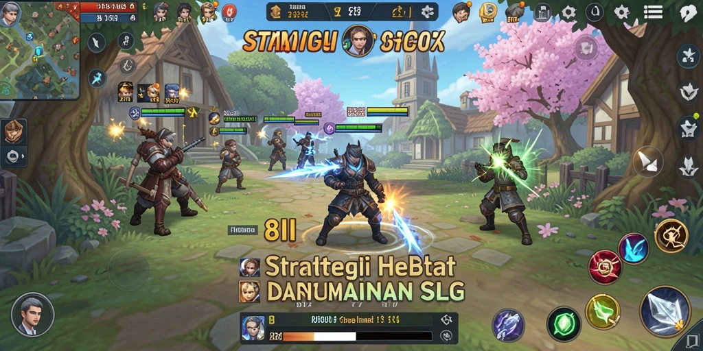 Screenshot gameplay <strong>8II</strong> menampilkan pertempuran strategi yang mendebarkan.
