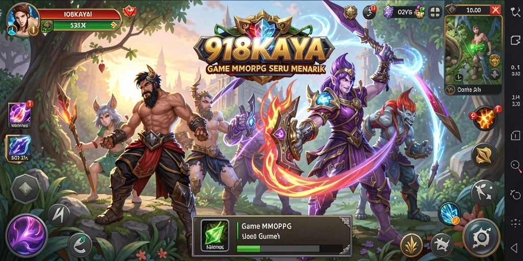 Screenshot gameplay 918KAYA dengan aksi seru dan lingkungan menakjubkan.