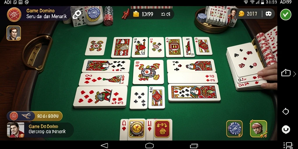Tampilan menarik dari gameplay Domino di ADI99.