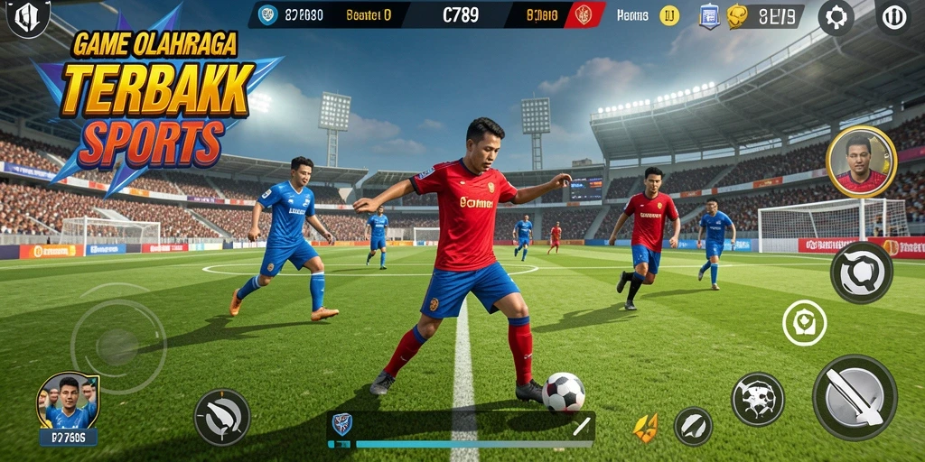 Tampilan gameplay C789 yang seru dengan aksi olahraga intens.