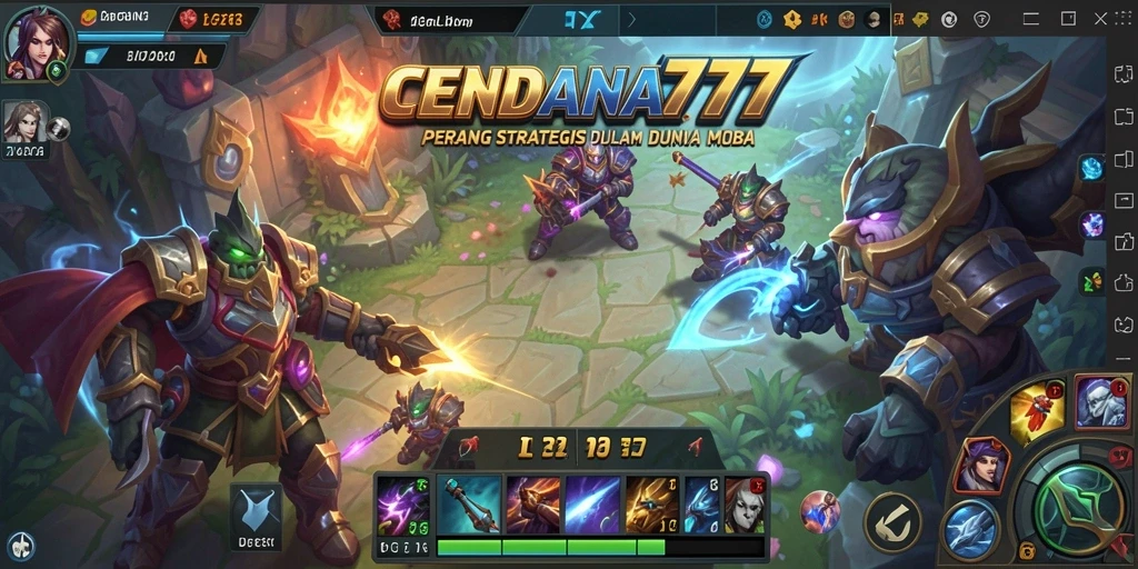 Tampilan gameplay seru dalam CENDANA777, fokus pada aksi dan strategi.