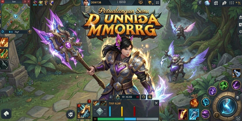 Screenshot DEWI138 menampilkan aksi seru dalam dunia MMORPG.