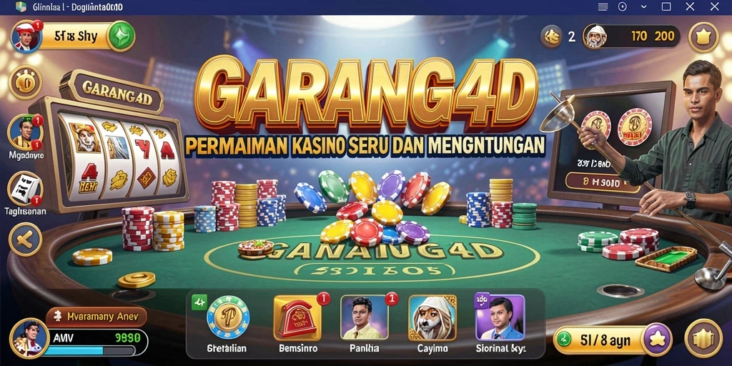 Screenshot gameplay GARANG4D menampilkan aksi seru permainan Kasino.