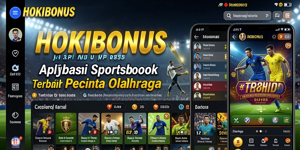 Tangkapan layar utama HOKIBONUS yang menunjukkan fitur taruhan olahraga.