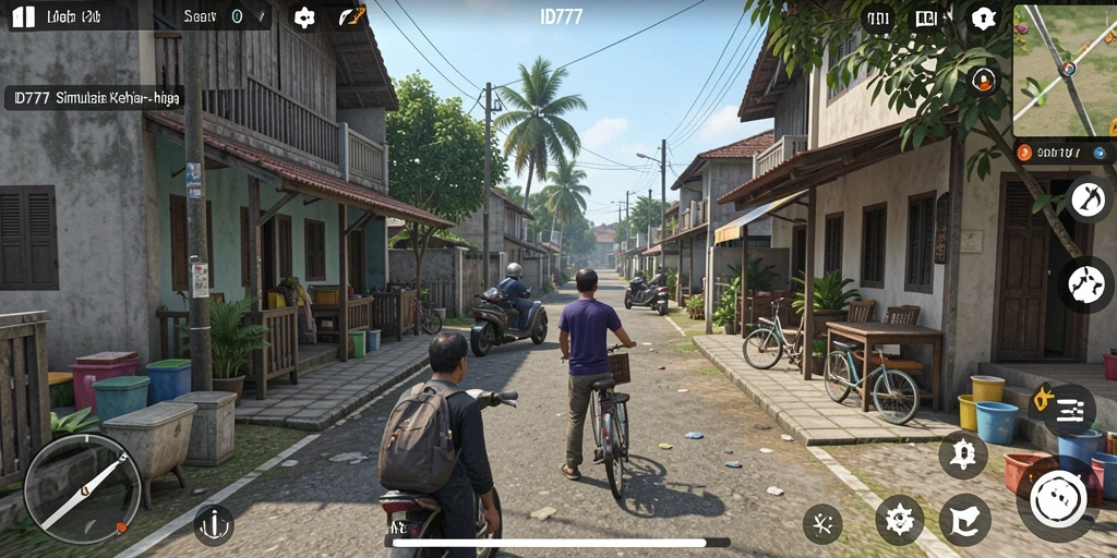 Screenshot menampilkan gameplay mendalam dalam ID777 dengan karakter dan lingkungan interaktif.