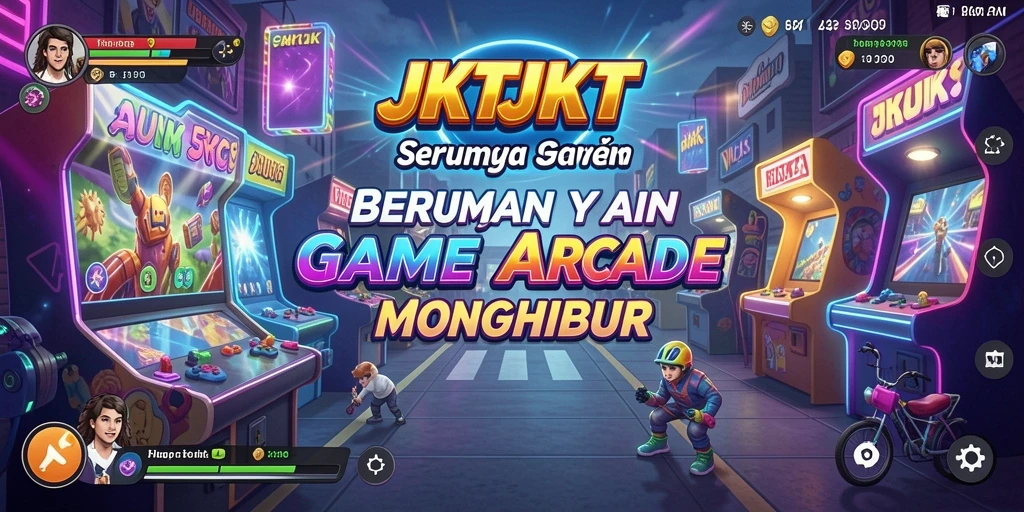 Screenshot utama JKTJKT yang menunjukkan gameplay seru di level menantang.