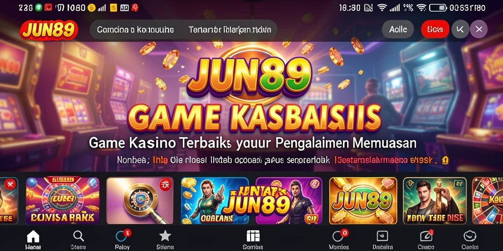 Screenshot JUN88 menunjukkan suasana permainan Kasino yang seru dan mendebarkan.