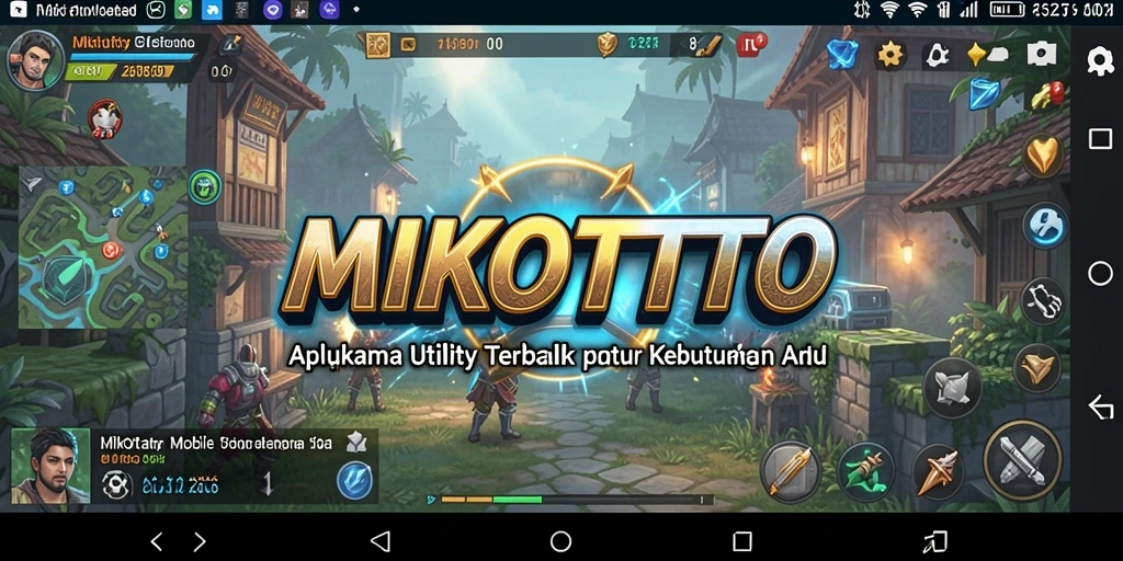 Tampilan utama MIKOTOTO yang menunjukkan kemudahan akses utility.