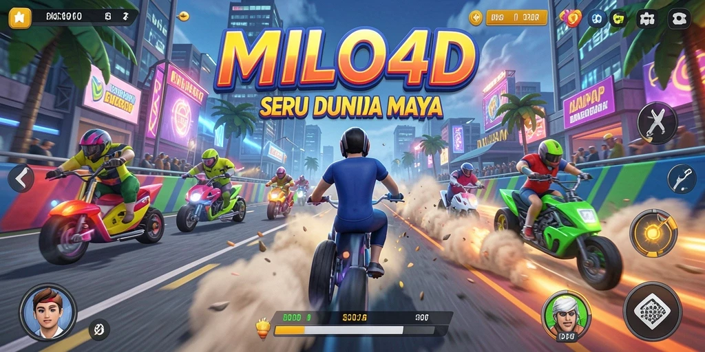 Tampilan gameplay Racing yang mendebarkan dan penuh aksi.