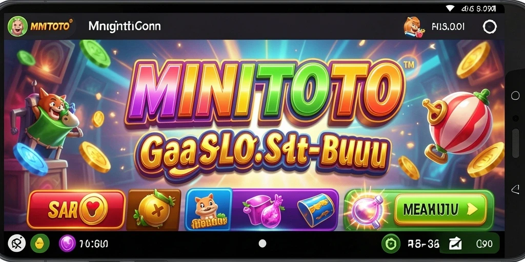 Tampilan menarik dari gameplay Slot MINITOTO yang penuh warna.
