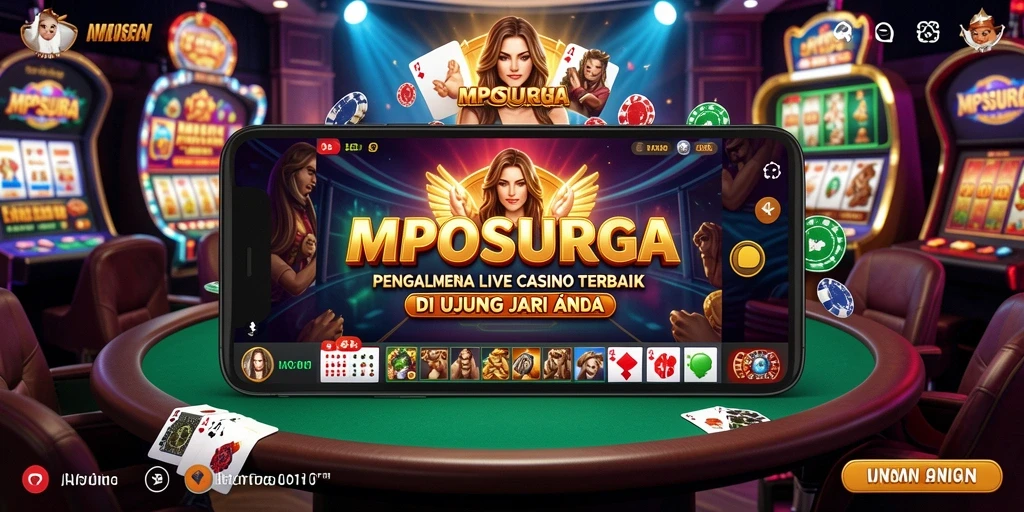 Screenshot gameplay Live Casino yang menampilkan dealer profesional dan pemain aktif.
