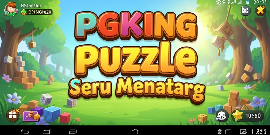 Screenshot gameplay PGKING menunjukkan serunya menyelesaikan puzzle yang menantang.