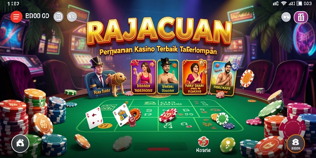 Screenshot gameplay RAJACUAN yang menampilkan pengalaman Kasino yang seru.