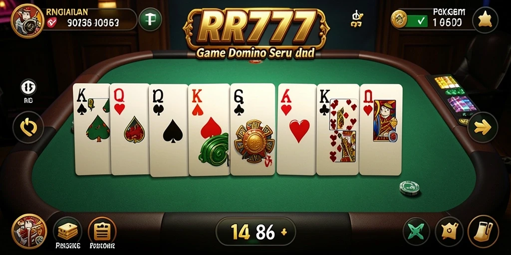 Screenshot gameplay Domino RR777 yang penuh aksi dan strategi.