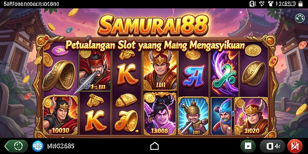 Screenshot SAMURAI88 menunjukkan pengalaman gameplay Slot yang seru dan penuh warna.