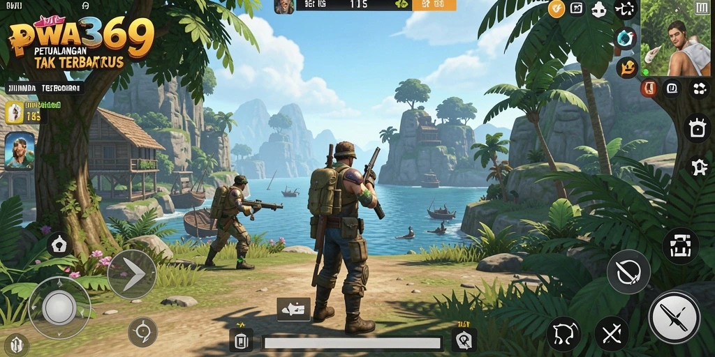 Gameplay WA369 yang menampilkan dunia terbuka dan interaksi karakter.