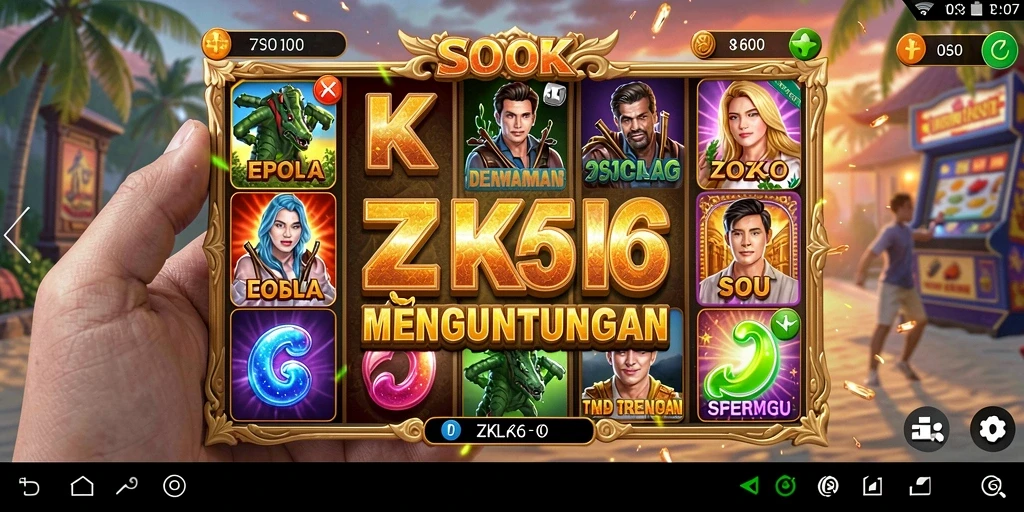 Tampilan gameplay seru dan menarik di ZK6.